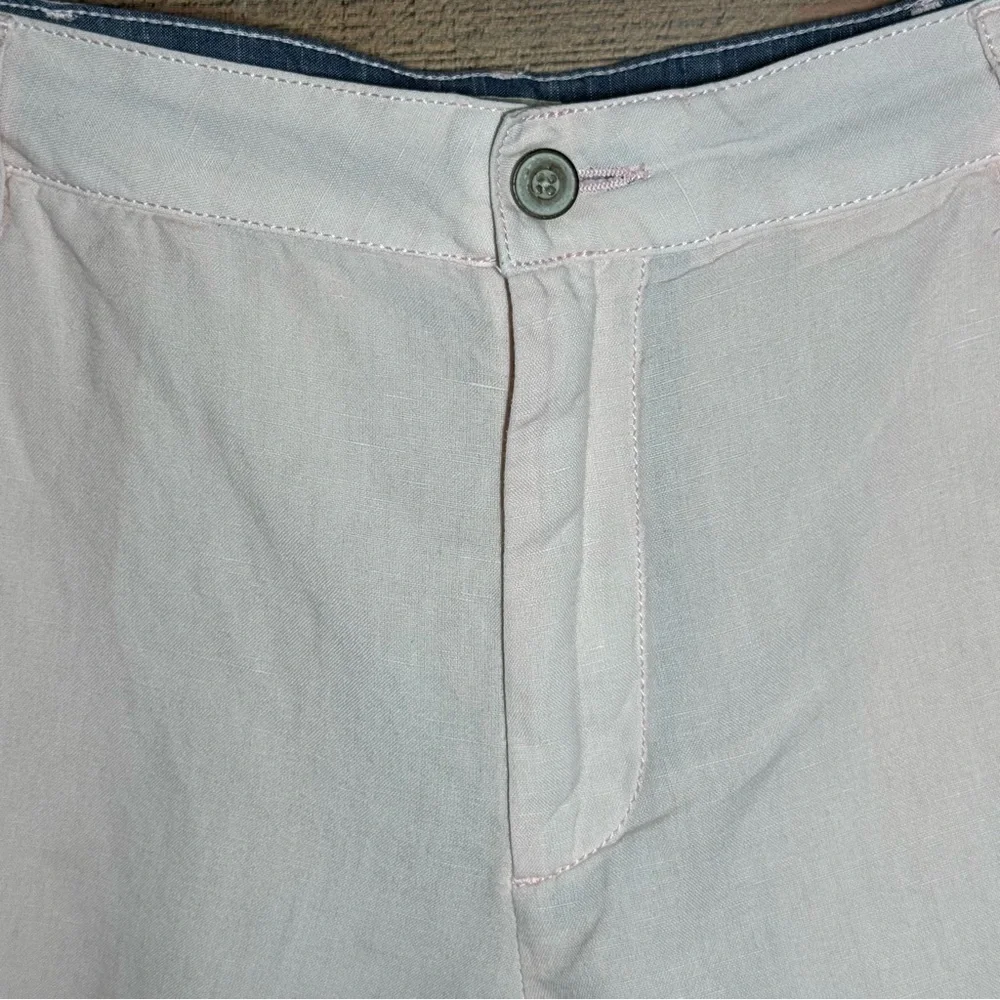 Faherty Malibu Short Mens 33 Summer Pink Linen Cotton Golf Casual